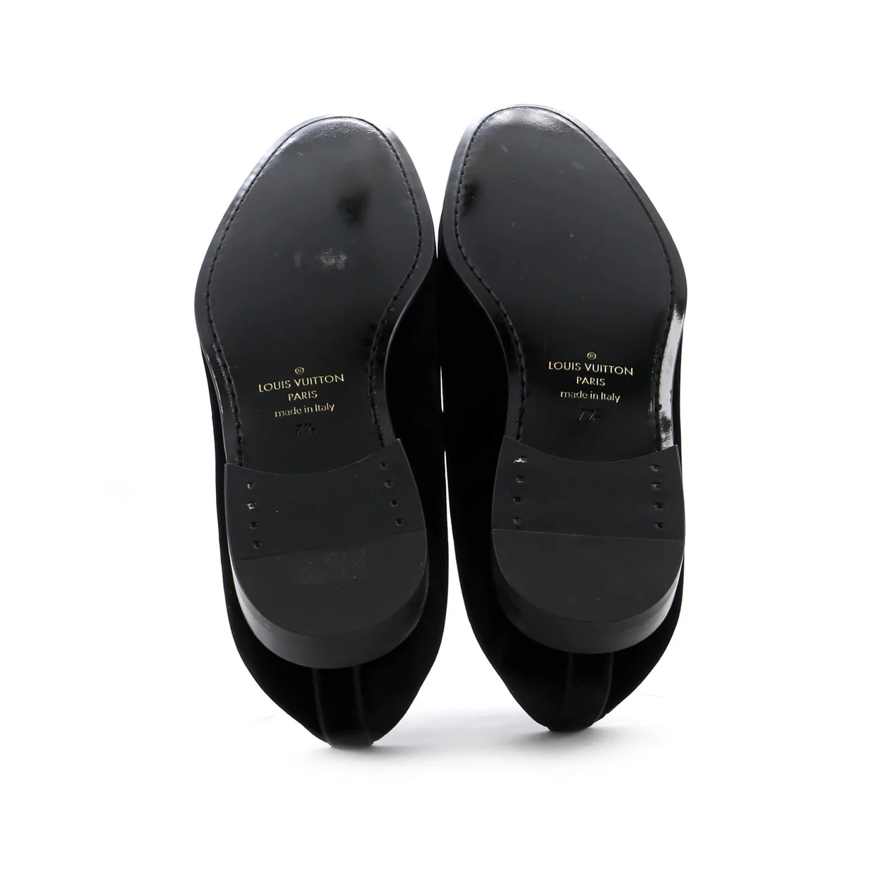 Men's Logo Loafers Embroidered Velvet - Deep Luxury