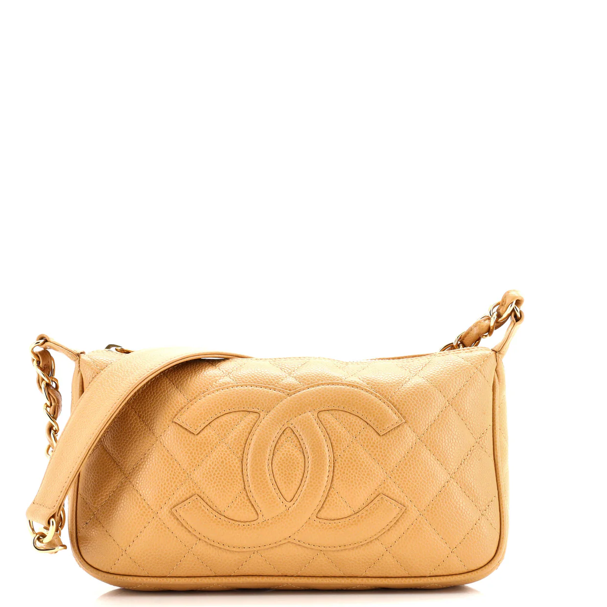 Timeless CC Chain Shoulder Bag Quilted Caviar Small - Deep Luxury