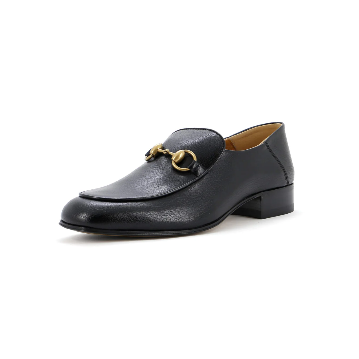 Women's Horsebit Mid-Heel Loafers Leather - Deep Luxury