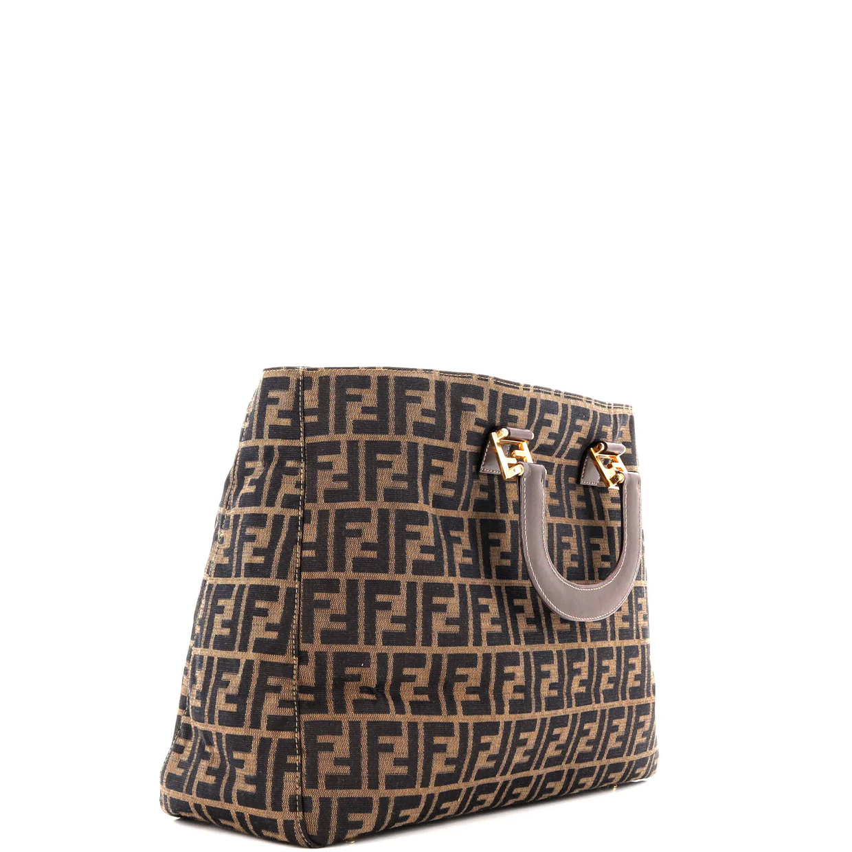 Vintage FF Handle Tote Zucca Canvas Large - Deep Luxury