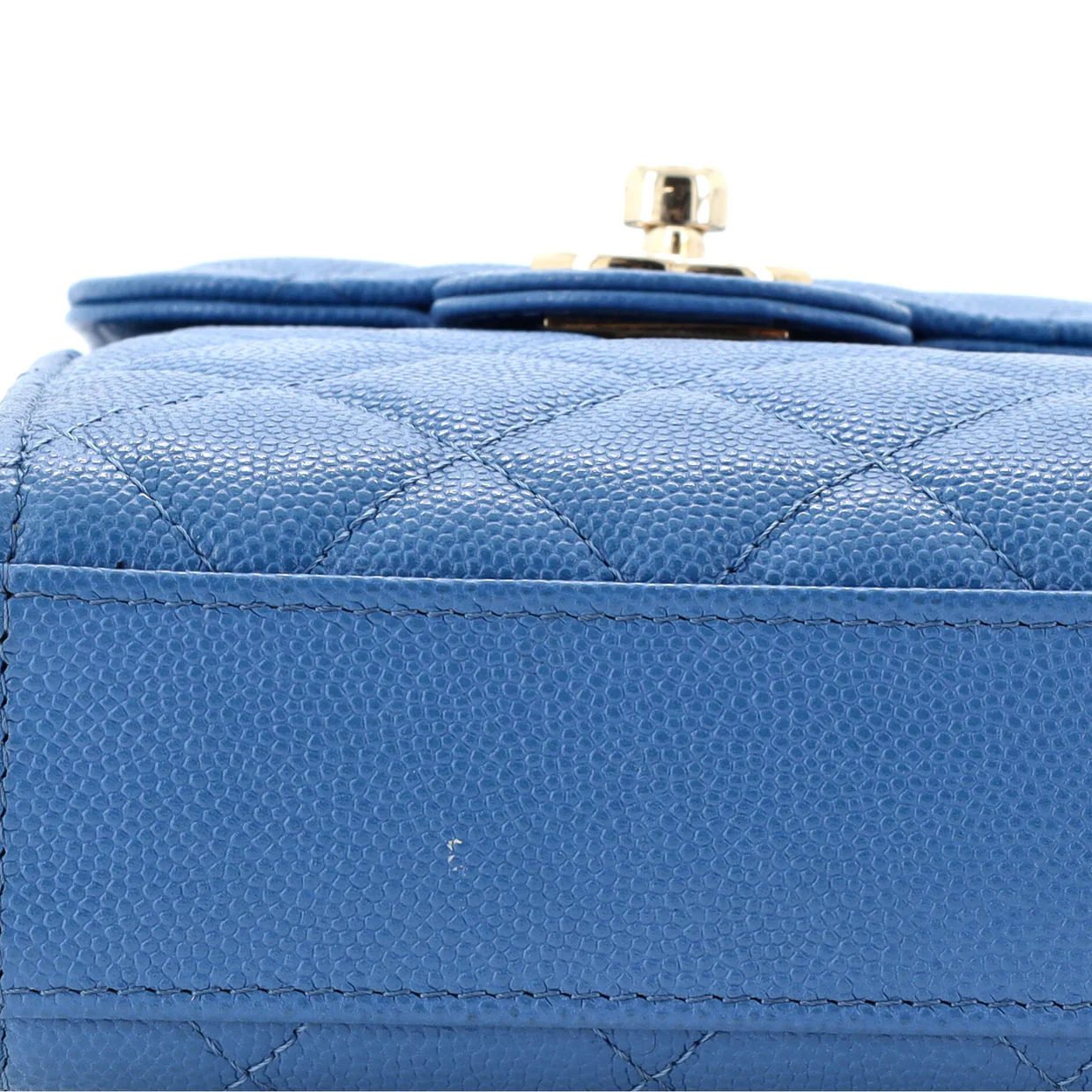 CC Flap Phone Holder Crossbody Bag Quilted Caviar - Deep Luxury