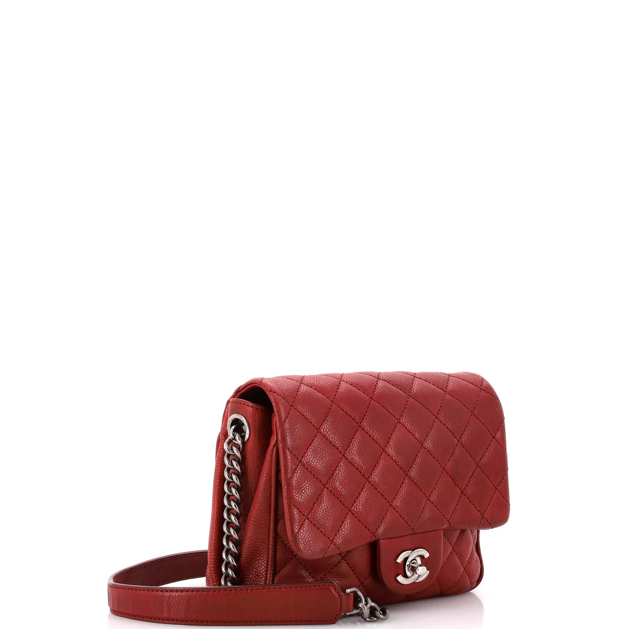 Rock in Rome Flap Bag Quilted Caviar Small - Deep Luxury