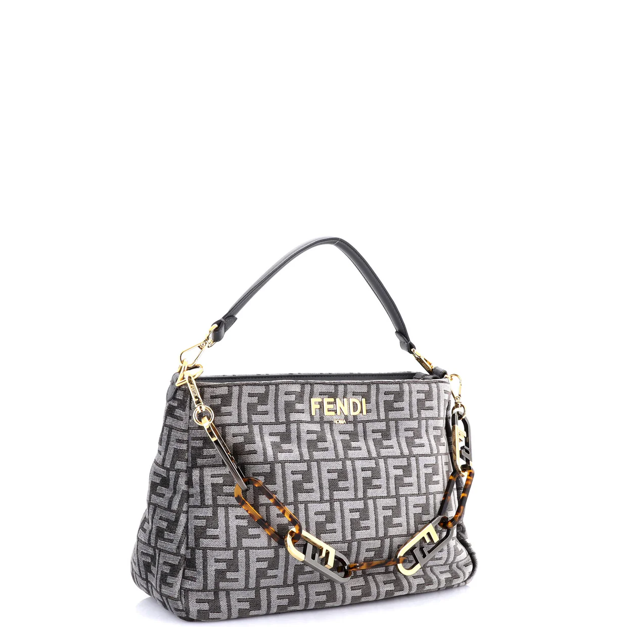 O'Lock Zip Shoulder Bag Zucca Chenille - Deep Luxury