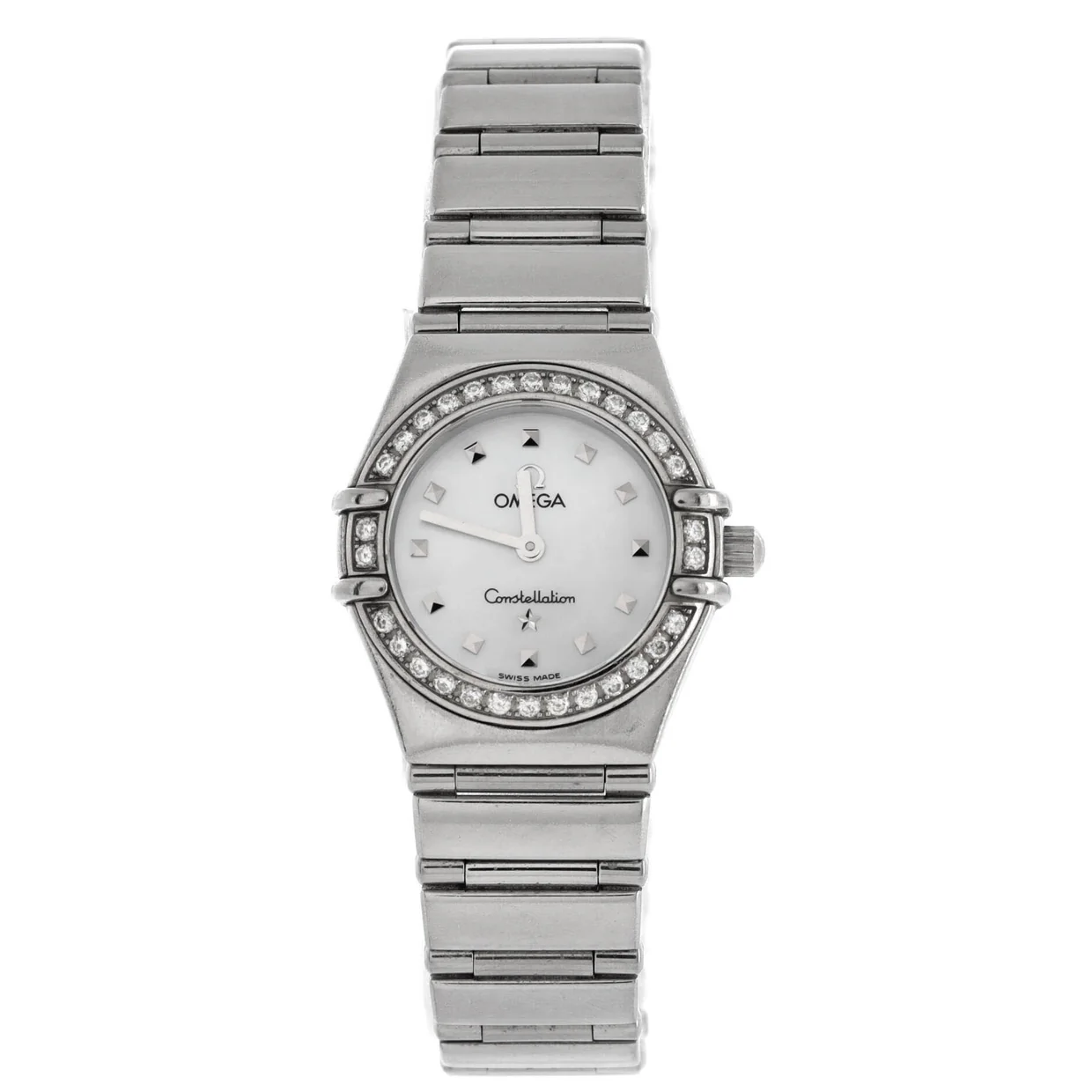 Constellation Quartz Watch Stainless Steel with Diamond Bezel and Mother of Pearl 23 - Deep Luxury