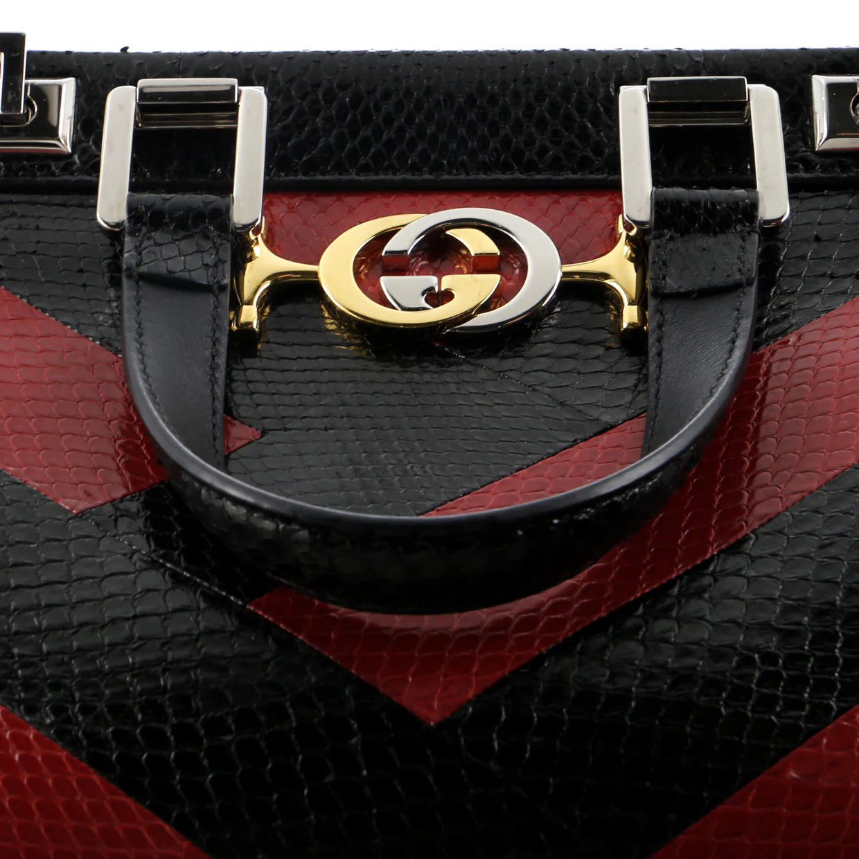 Zumi Top Handle Bag Python Small - Deep Luxury