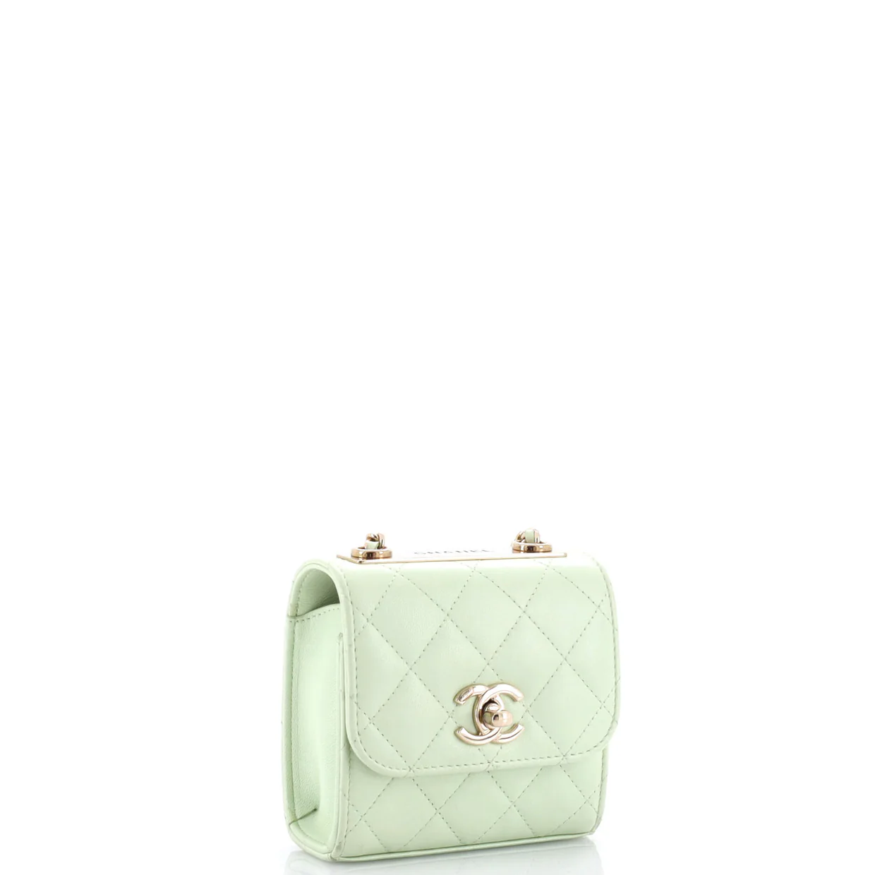 Trendy CC Clutch with Chain Quilted Lambskin Small - Deep Luxury