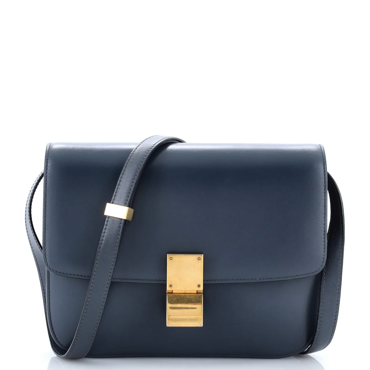 Classic Box Bag Smooth Leather Medium - Deep Luxury