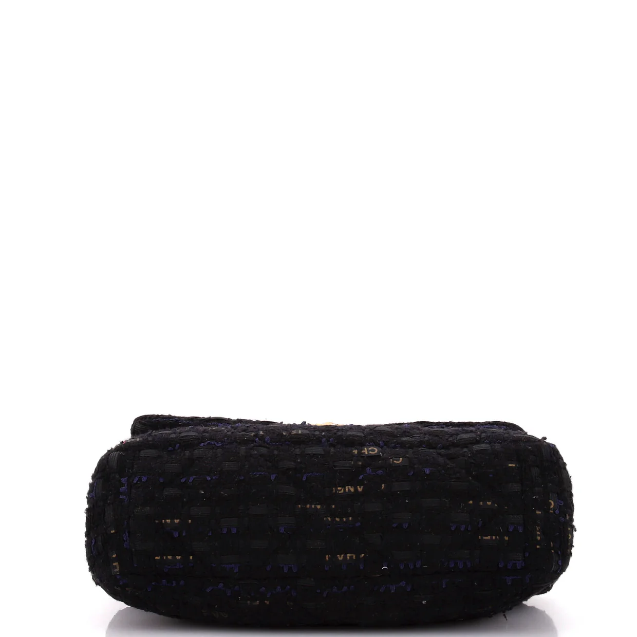 19 Flap Bag Quilted Tweed and Ribbon Large - Deep Luxury