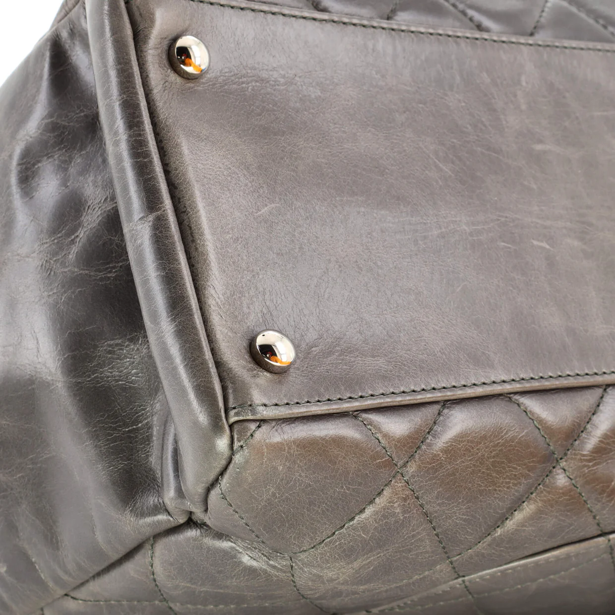 CC Delivery Tote Quilted Glazed Calfskin Small - Deep Luxury