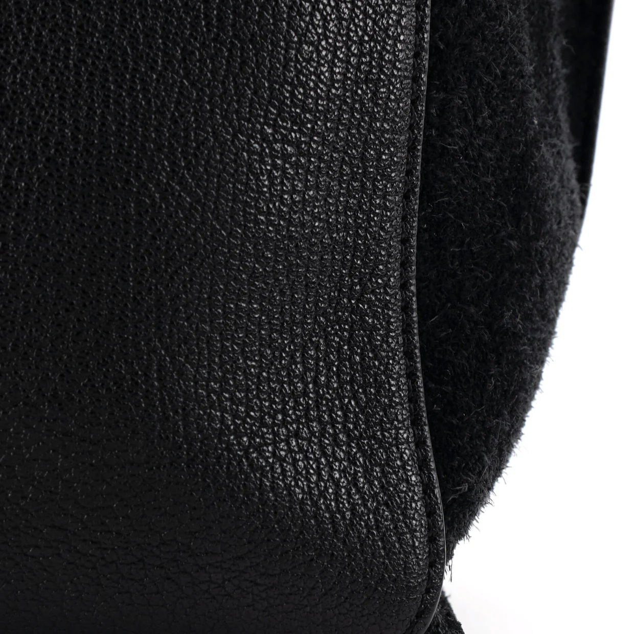 Triple Zip Convertible Tote Leather with Suede Medium - Deep Luxury