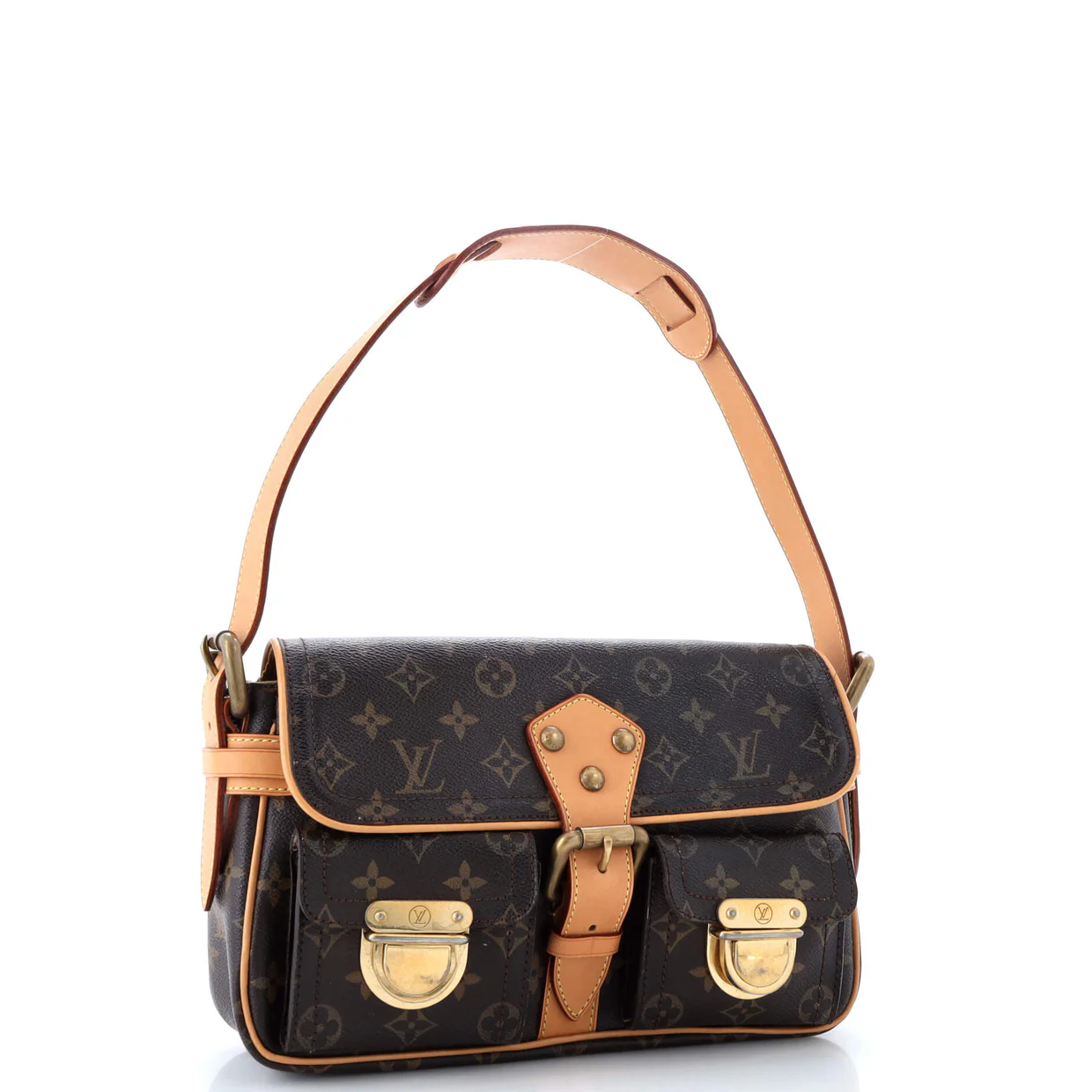 Hudson Handbag Monogram Canvas PM - Deep Luxury