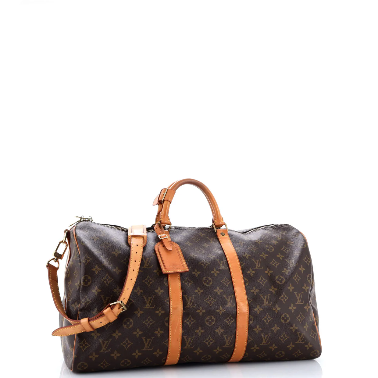 Keepall Bandouliere Bag Monogram Canvas 50 - Deep Luxury