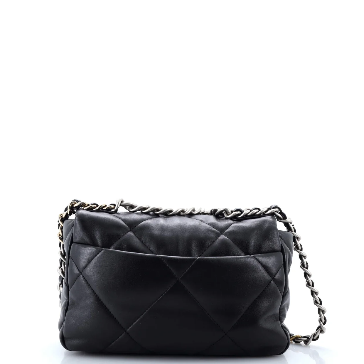 19 Flap Bag Quilted Leather Medium - Deep Luxury