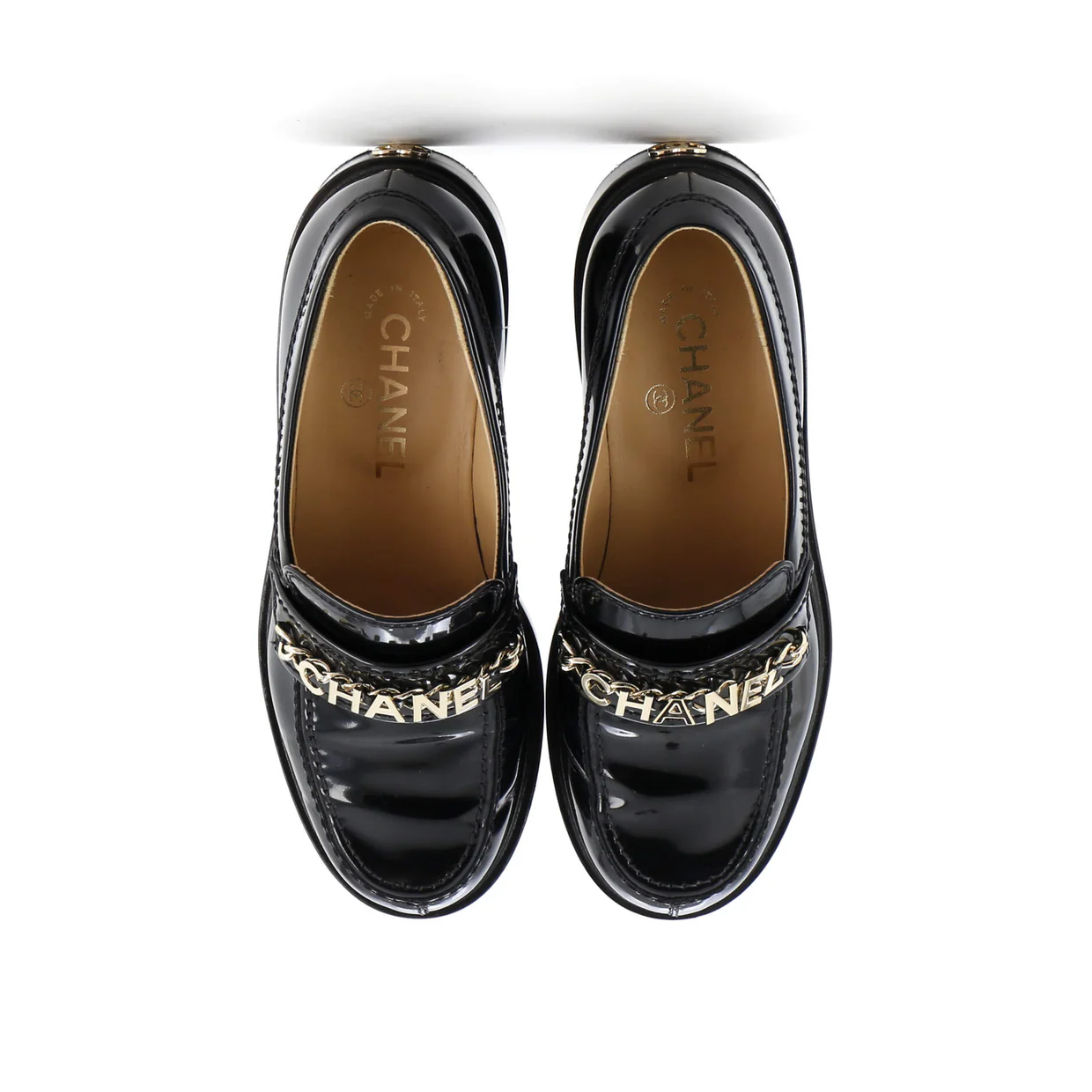 Women's Logo Loafers Shiny Calfskin - Deep Luxury