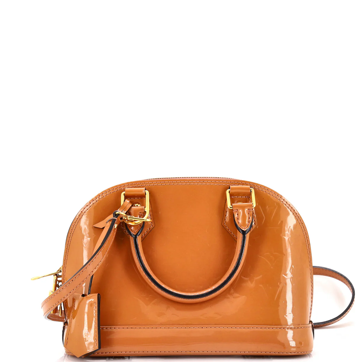 Alma Handbag Monogram Vernis BB - Deep Luxury