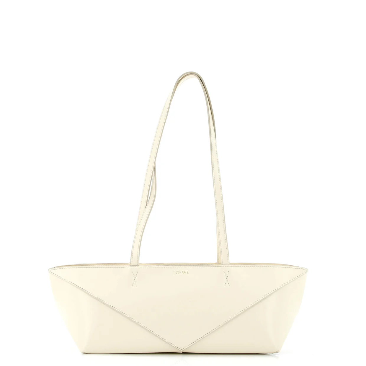 Cropped Puzzle Fold Tote Leather Mini - Deep Luxury