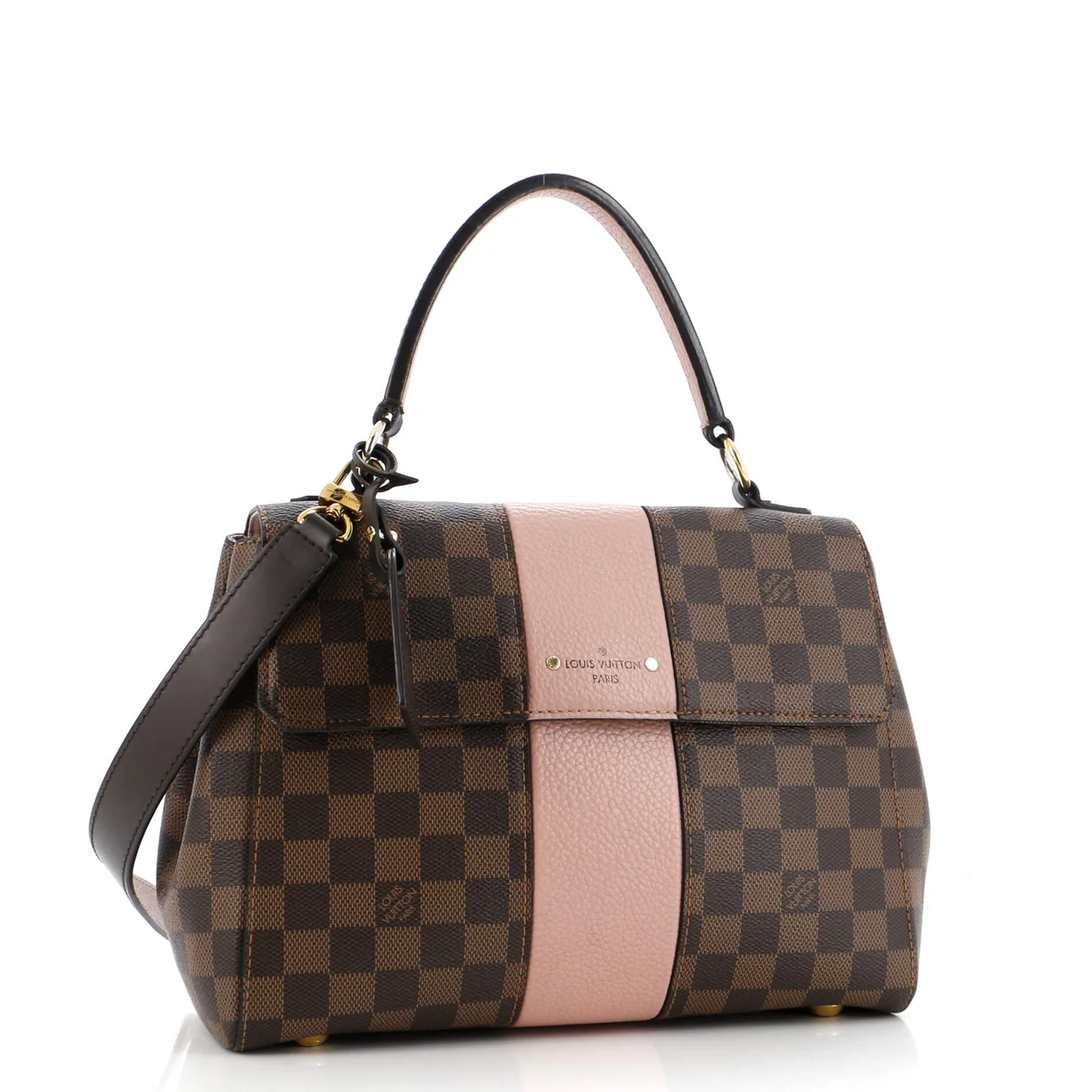 Bond Street Handbag Damier with Leather MM - Deep Luxury