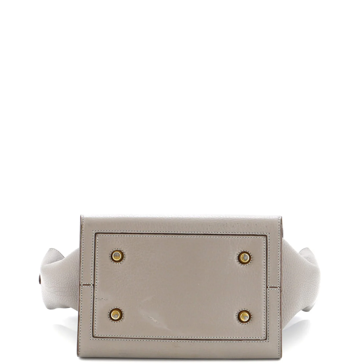 Tie Knot Tote Grainy Leather Mini - Deep Luxury