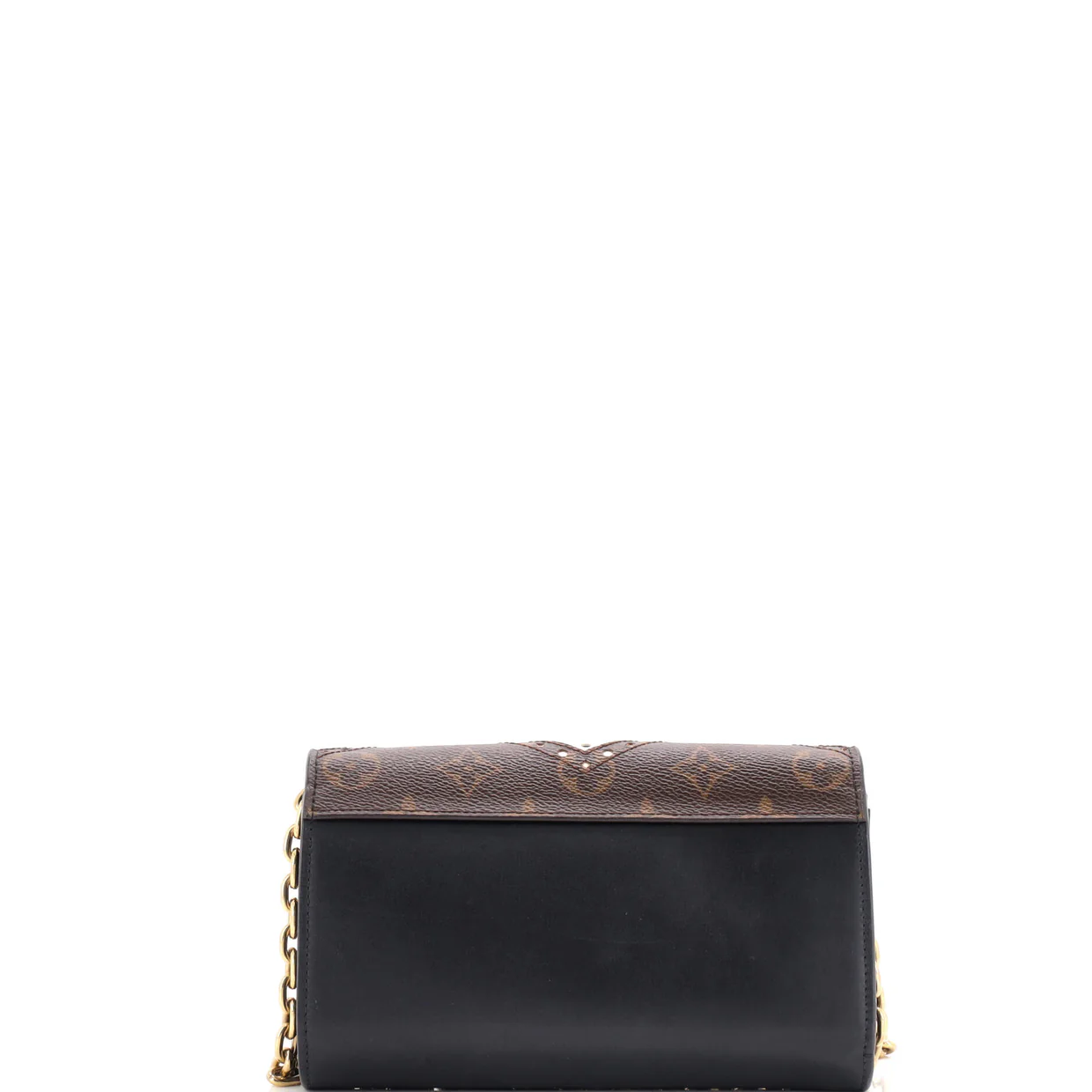 Twist Chain Wallet Limited Edition Brogue Reverse Monogram Canvas and Leather - Deep Luxury