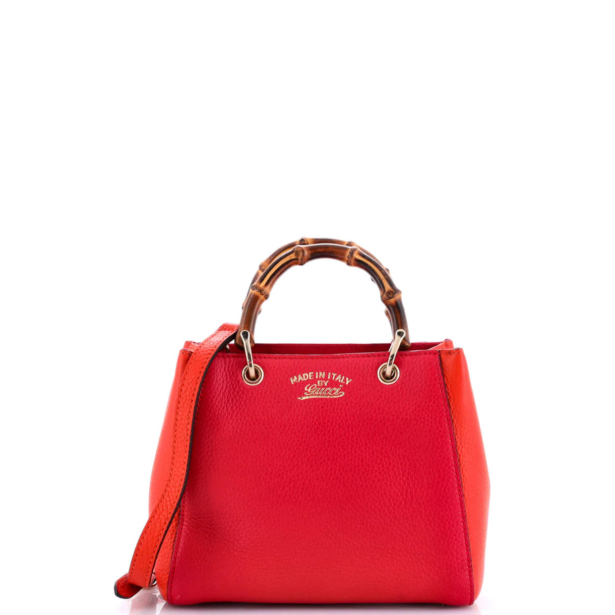 Bamboo Shopper Tote Leather Mini - Deep Luxury