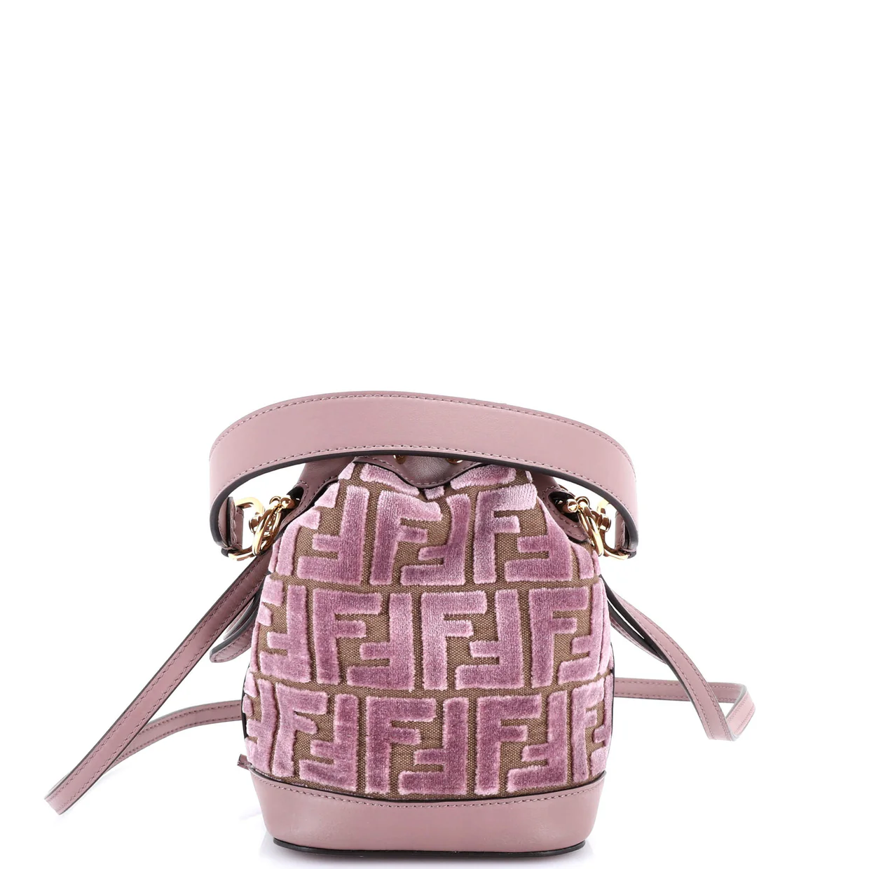 Mon Tresor Bucket Bag Zucca Suede Mini - Deep Luxury