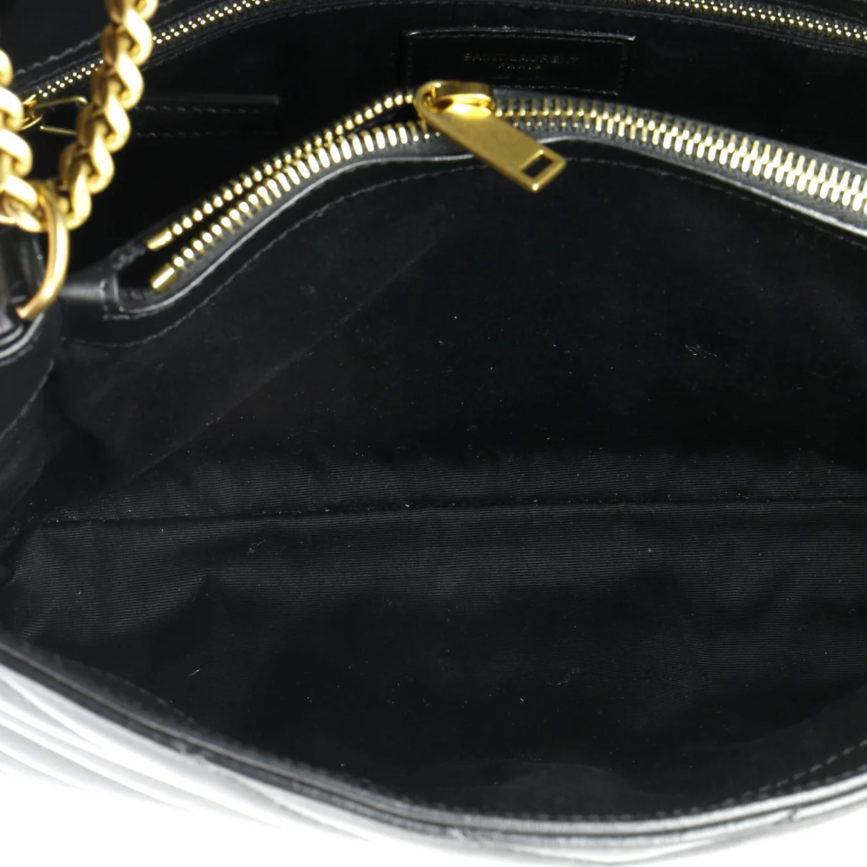 Loulou Shoulder Bag Matelasse Chevron Leather Medium - Deep Luxury