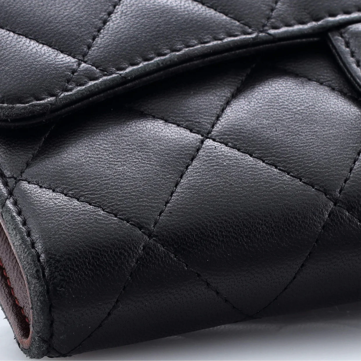 L-Flap Wallet Quilted Lambskin Long - Deep Luxury