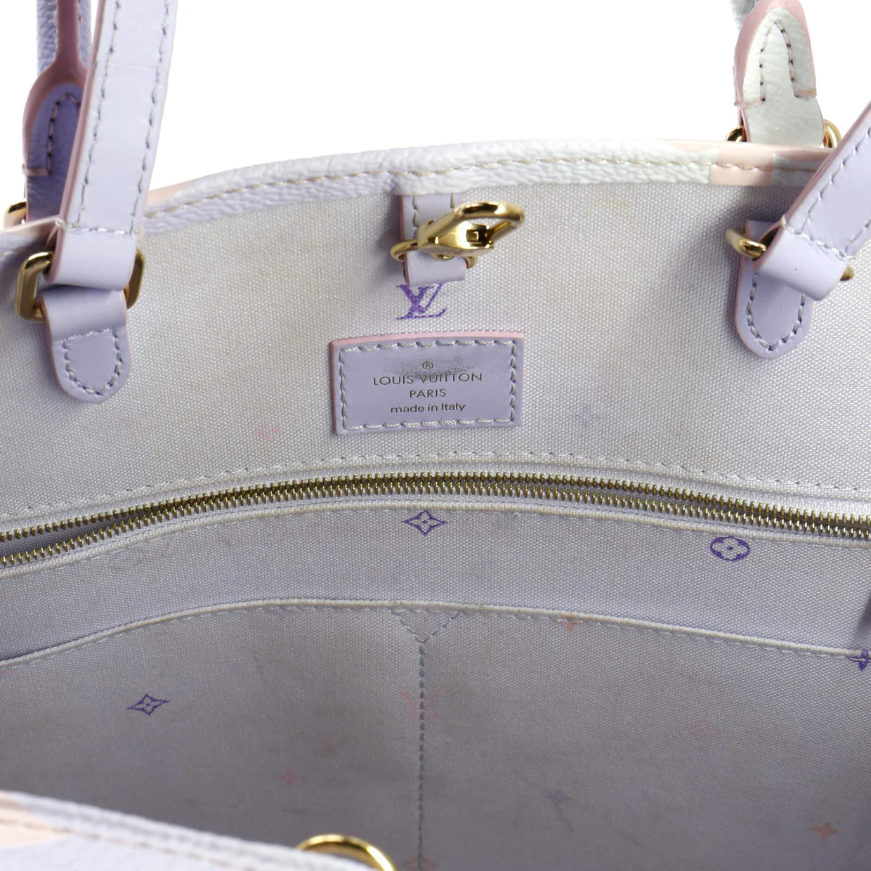 OnTheGo Tote Spring in the City Monogram Giant Canvas GM - Deep Luxury