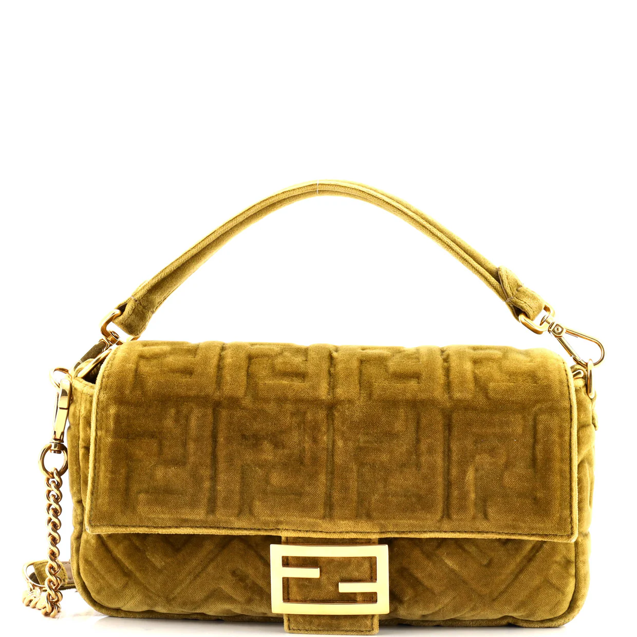 Baguette NM Bag Zucca Embossed Velvet Medium - Deep Luxury