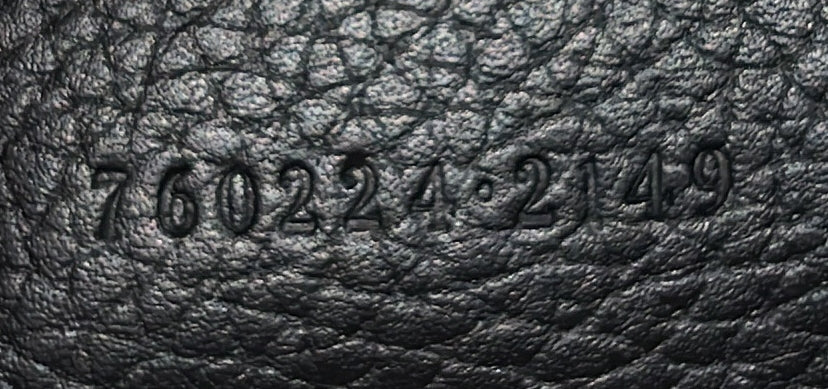 Wristlet Pouch Jumbo GG Embossed Leather - Deep Luxury