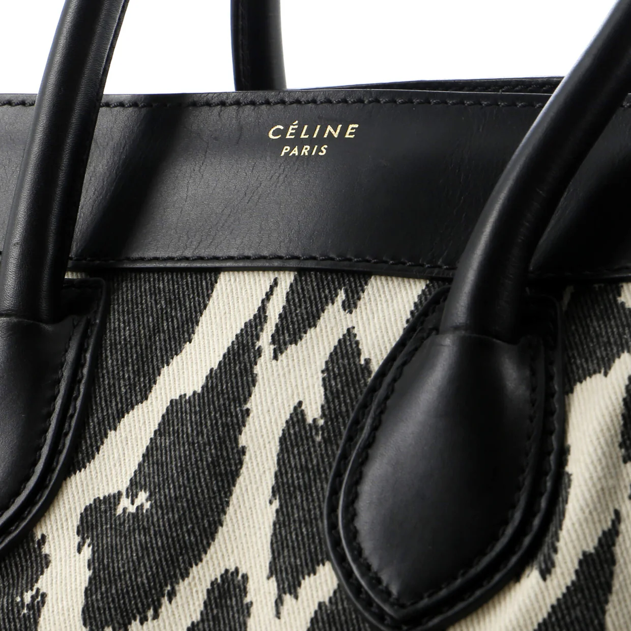 Luggage Bag Printed Canvas and Leather Mini - Deep Luxury