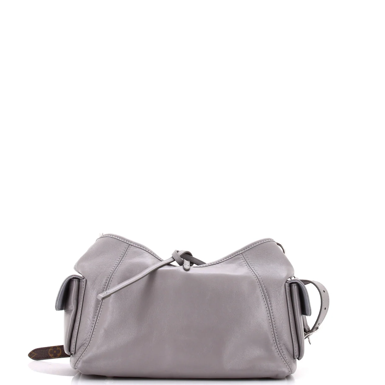 CarryAll Cargo Hobo Leather with Monogram Canvas PM - Deep Luxury