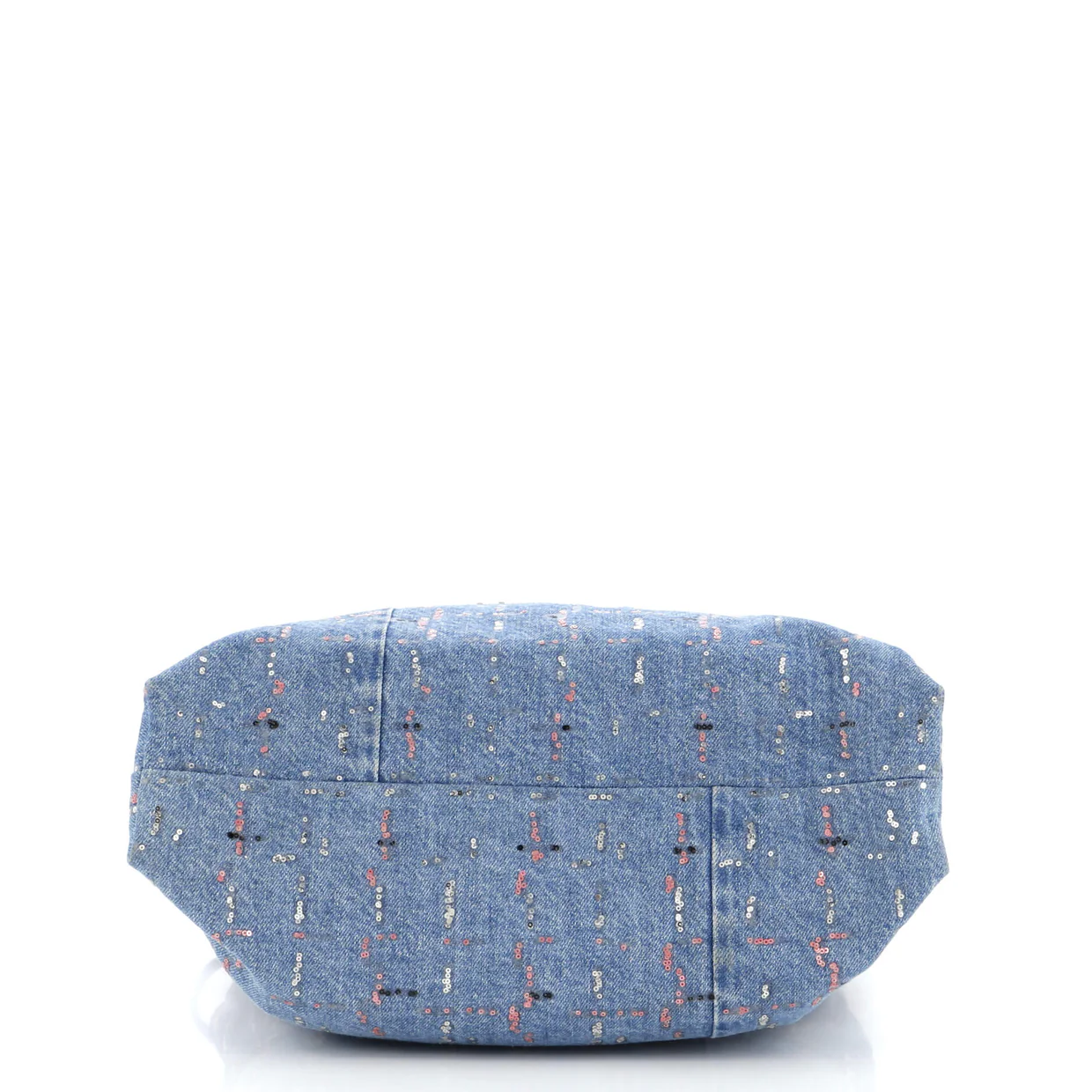 22 Chain Hobo Denim with Sequins Medium - Deep Luxury