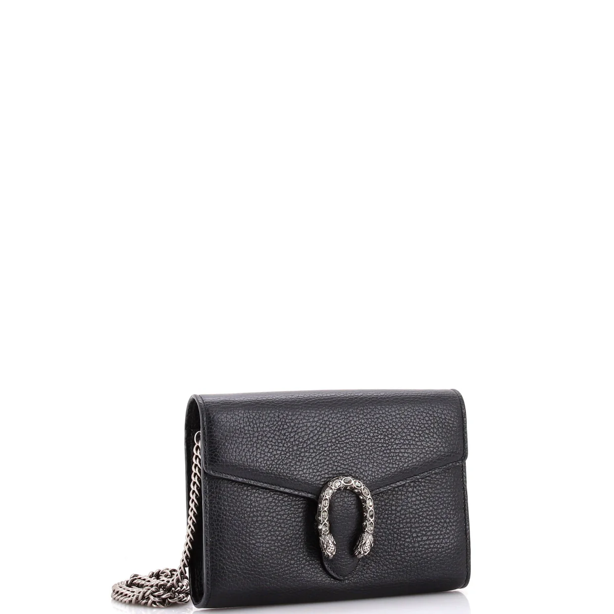 Dionysus Chain Wallet Leather with Embellished Detail Small - Deep Luxury