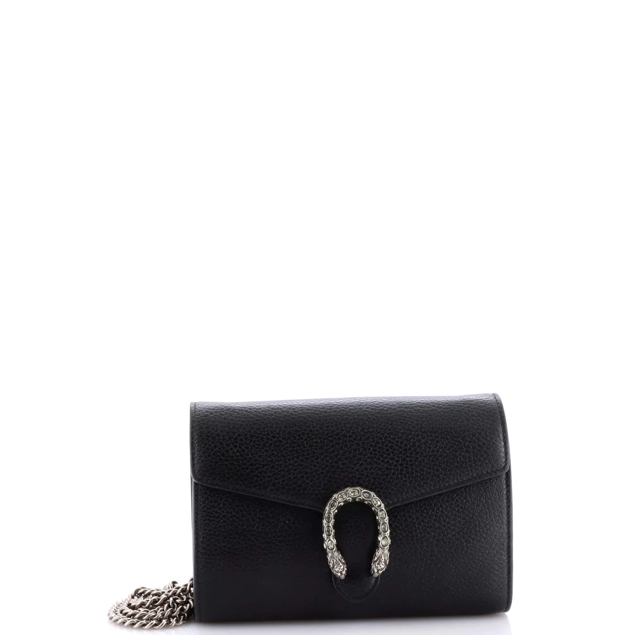 Dionysus Chain Wallet Leather with Embellished Detail Small - Deep Luxury