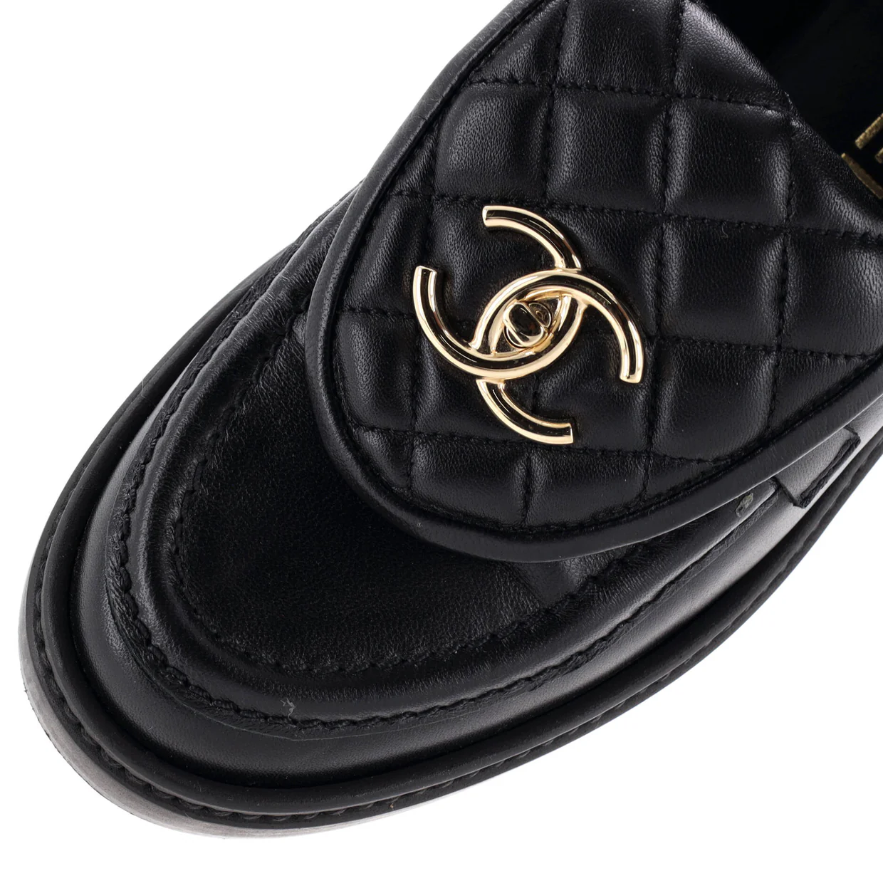 Women's CC Loafers Quilted Leather - Deep Luxury