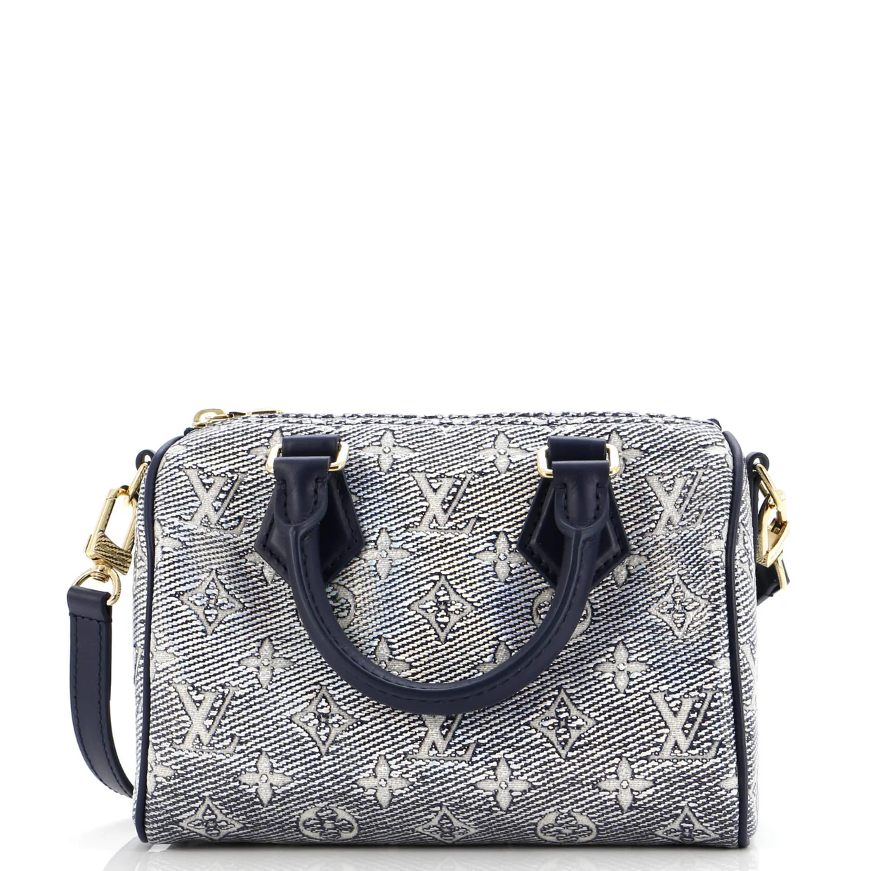 Speedy Bandouliere Bag Monoglam Jacquard Canvas 20 - Deep Luxury