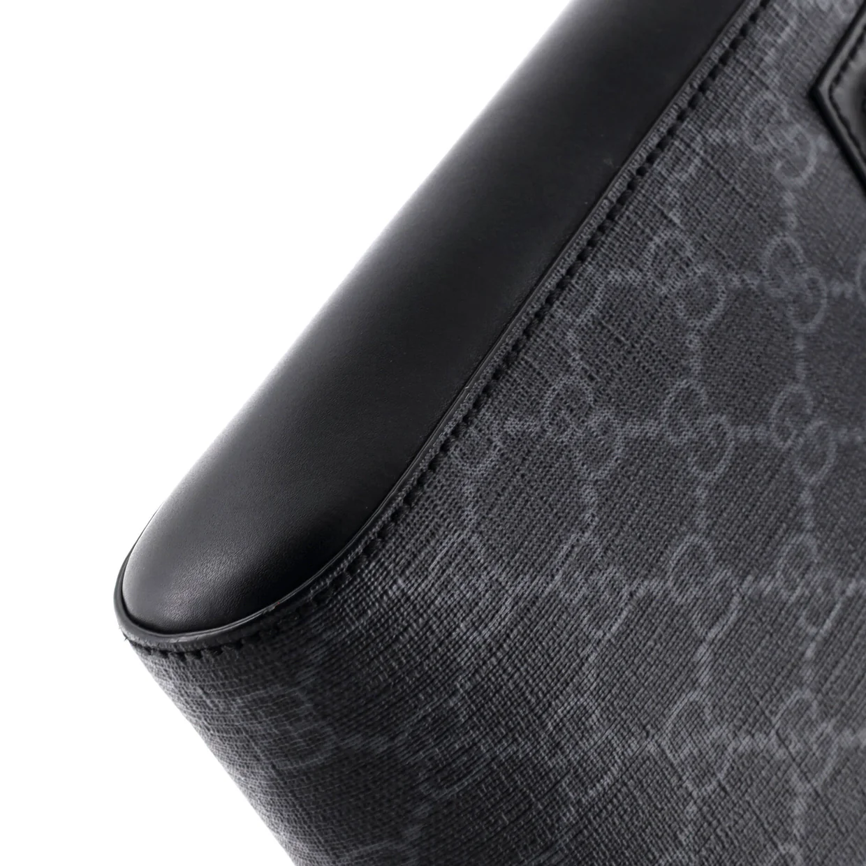 Web Strap Front Zip Messenger Bag GG Coated Canvas Small - Deep Luxury