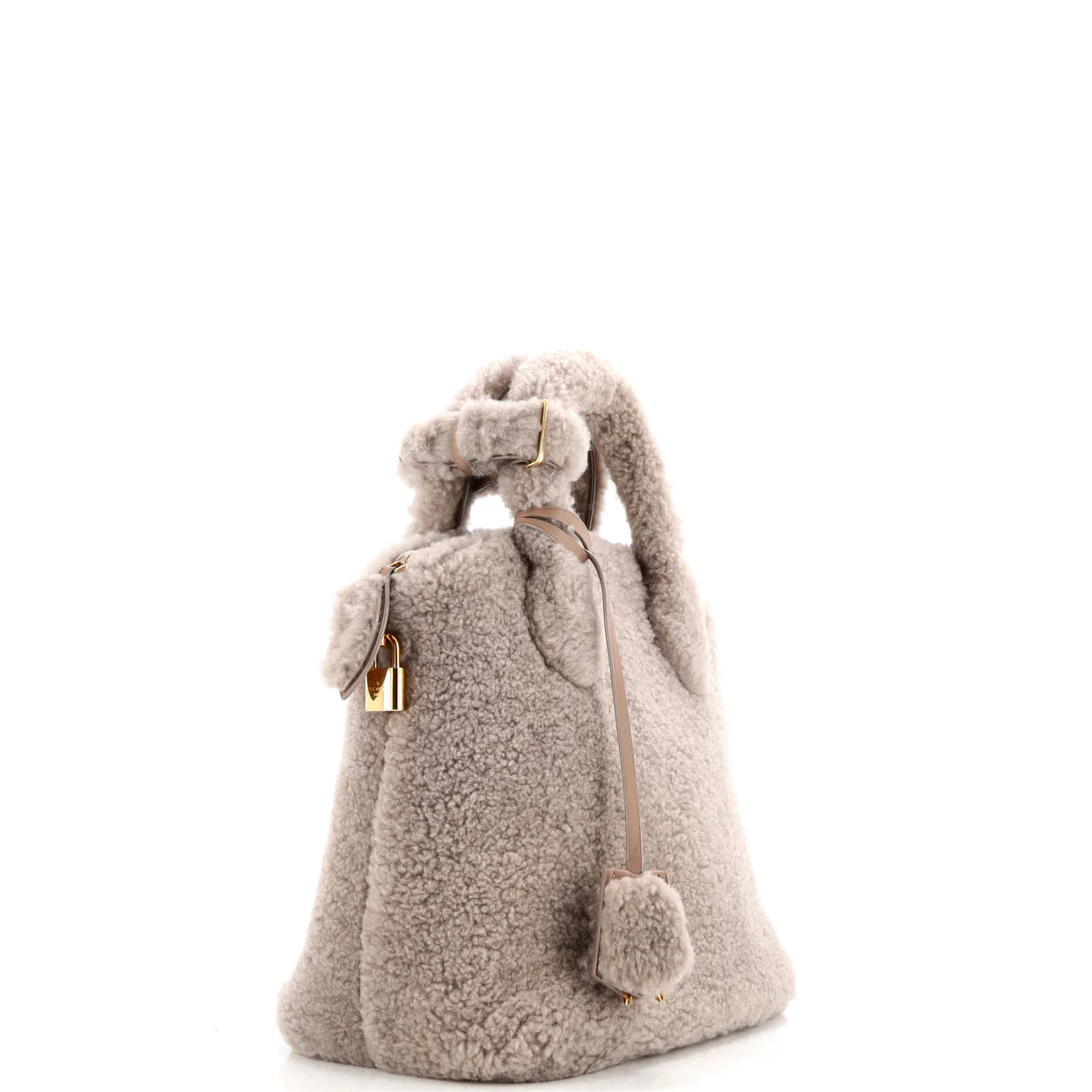 Lockit Handbag Shearling - Deep Luxury