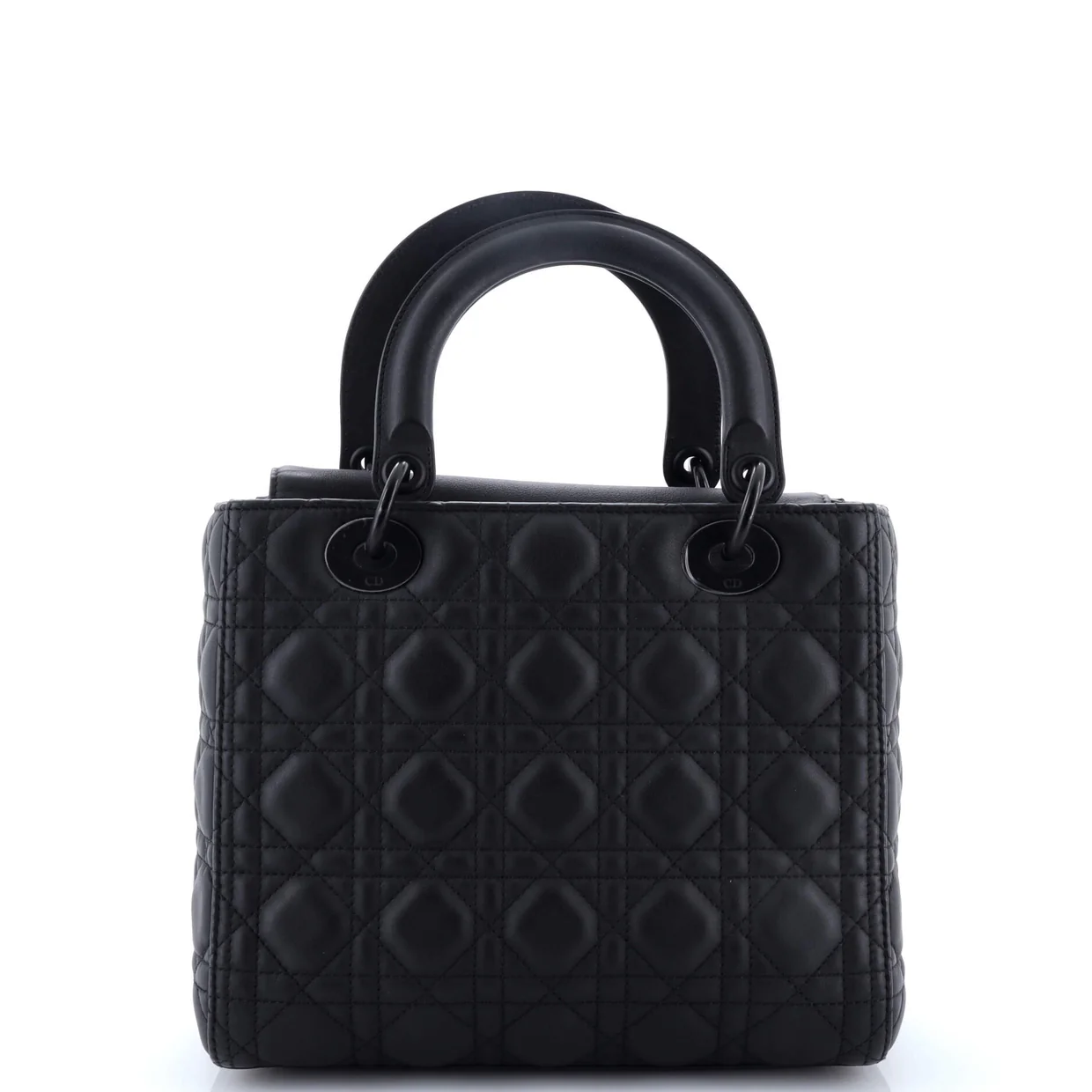 Ultra Matte Lady Dior Bag Cannage Quilt Calfskin Medium - Deep Luxury