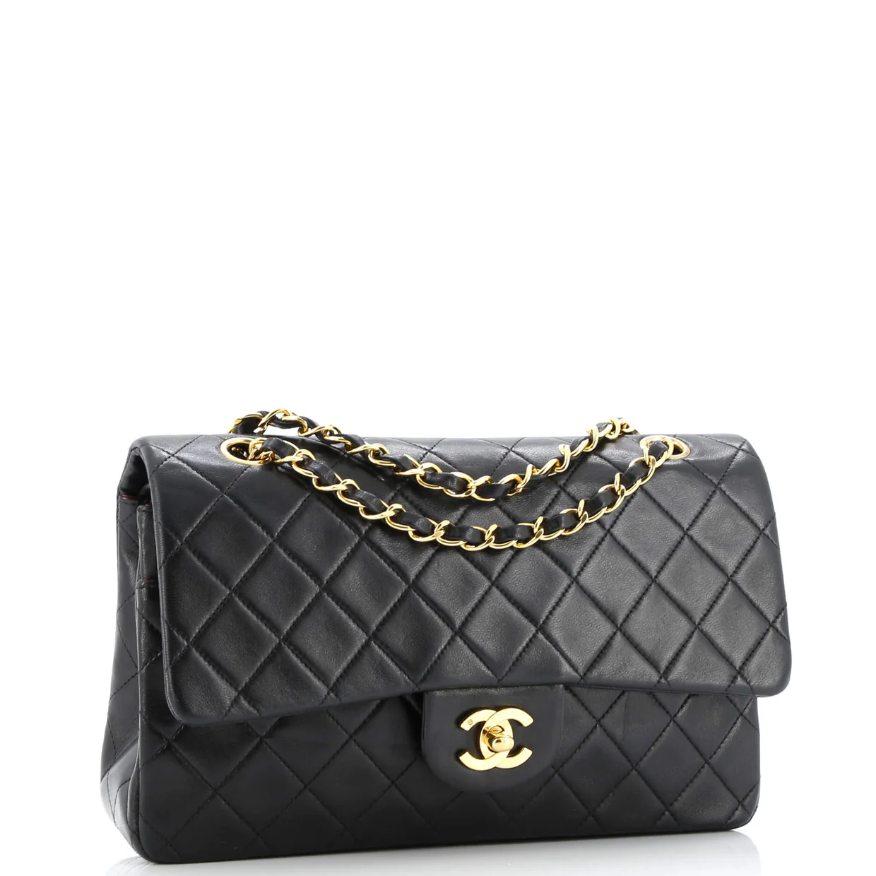 Vintage Classic Double Flap Bag Quilted Lambskin Medium - Deep Luxury
