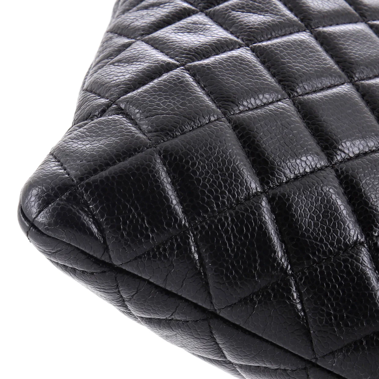 O Case Clutch Quilted Caviar Large - Deep Luxury