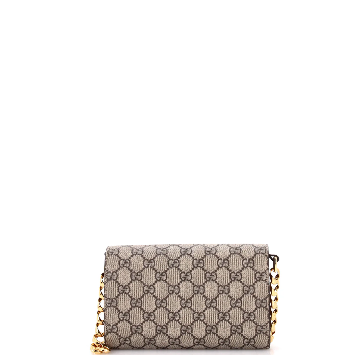 Horsebit 1955 Curved Flap Shoulder Bag GG Coated Canvas Mini - Deep Luxury