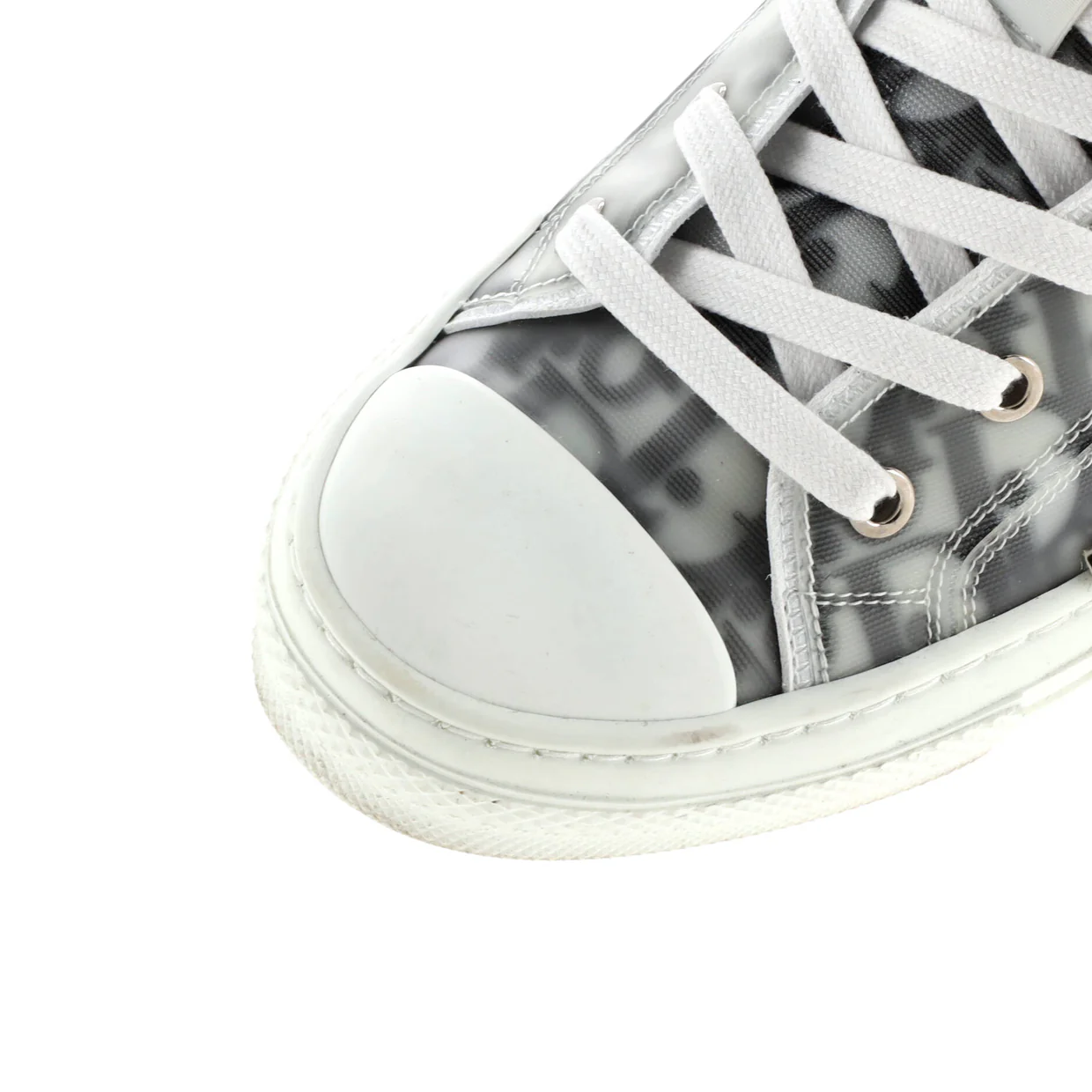 Men's B23 High-Top Sneakers Oblique Coated Canvas and PVC - Deep Luxury