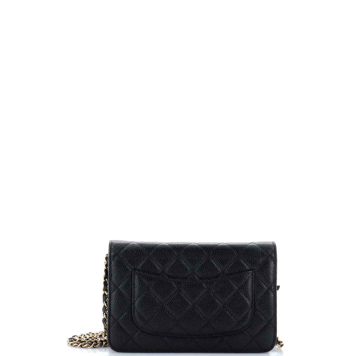 Wallet on Chain Quilted Caviar - Deep Luxury