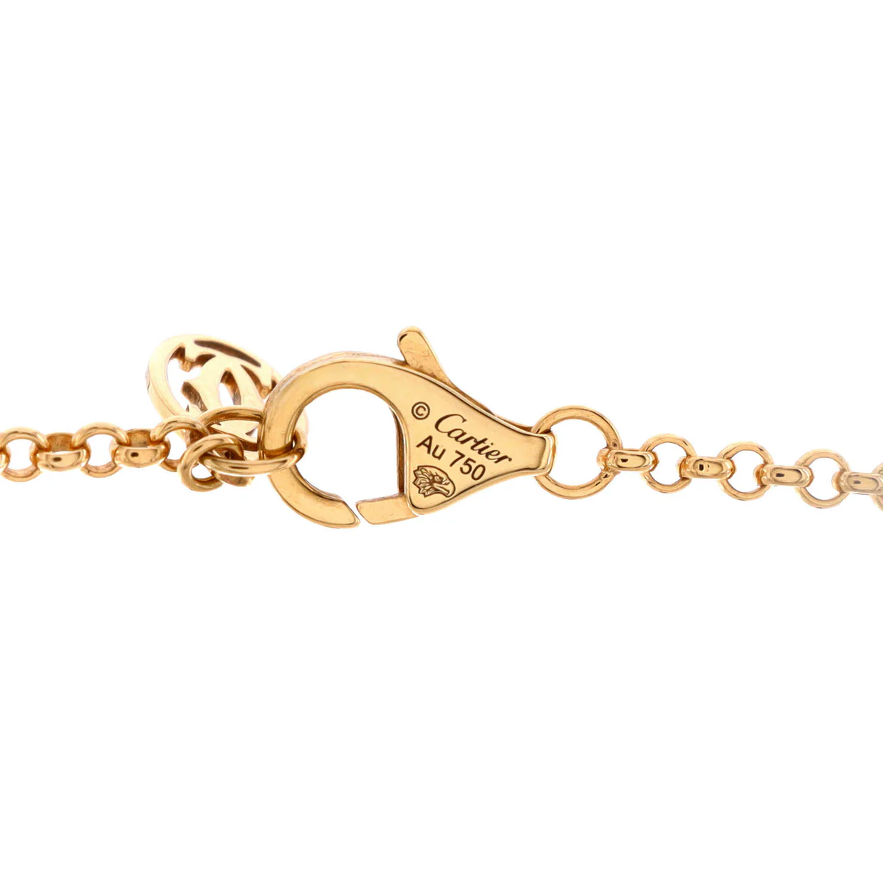 Panthere de Cartier Head Pendant Necklace 18K Yellow Gold with Onyx and Tsavorite - Deep Luxury