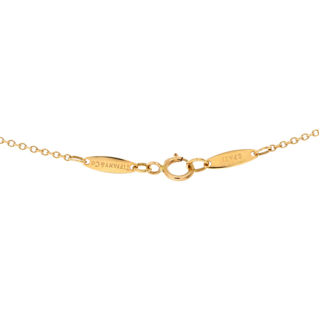 Elsa Peretti Diamonds By The Yard Heart Pendant Necklace 18K Yellow Gold and Diamond - Deep Luxury