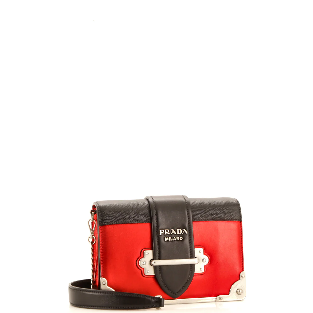 Cahier Chain Crossbody Bag City Calf and Saffiano Small - Deep Luxury