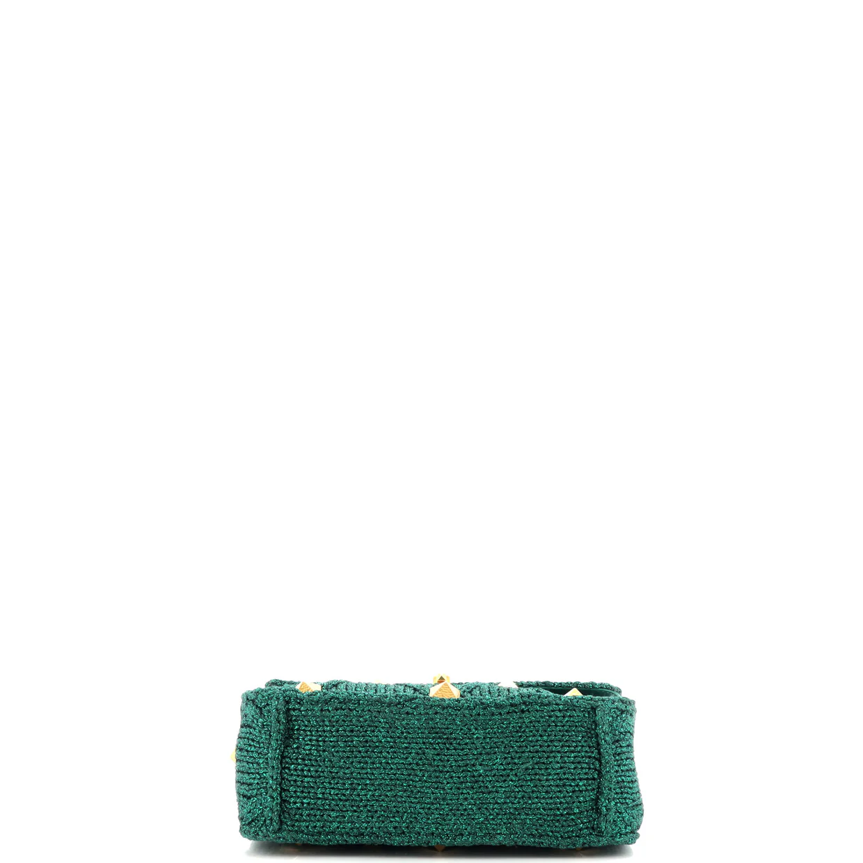 Roman Stud Flap Bag Quilted Knit Medium - Deep Luxury