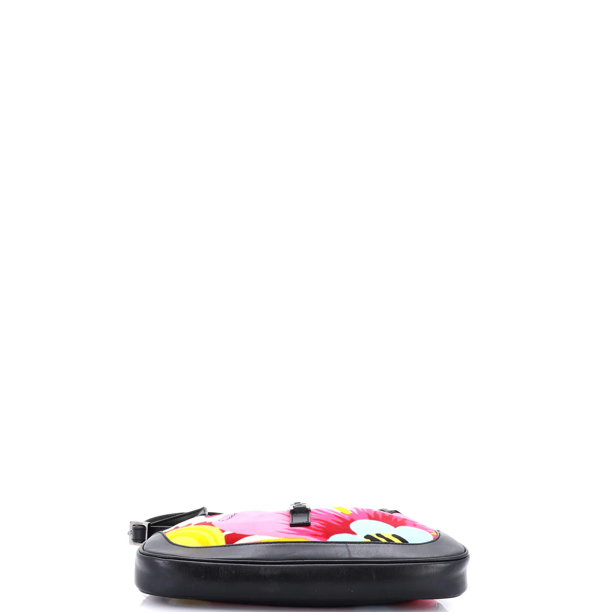 Jackie Hobo Flora Canvas with Leather Medium - Deep Luxury